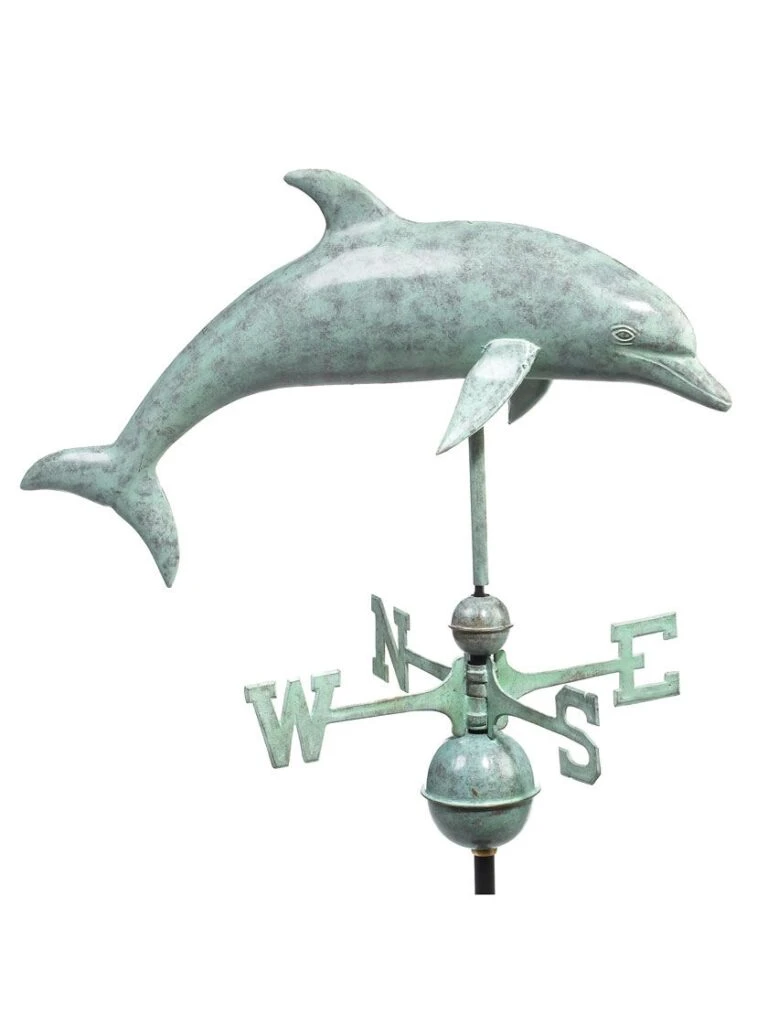 Beautiful Garden Shop -Beautiful Garden Shop 8610227 02v dolphin weathervane blue verde 768x1024 1